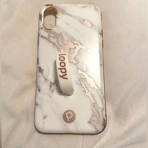 Rose Marble Metallic Loopy Case